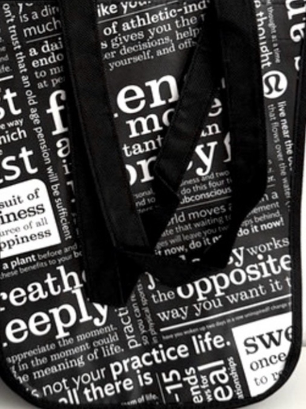 Lululemon Athletica Black Reusable Bag
